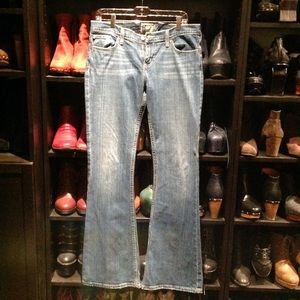 Tall low rise flared jeans